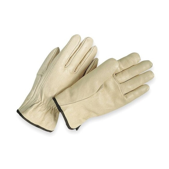 Leather Drivers Gloves, Cowhide, Full Finger, Shirred Slip-On, X-Small, 1 Pair