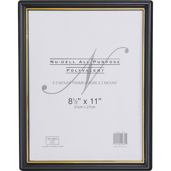 Nudell Document Frame,Black; Gold, 8.5x11 in 11880