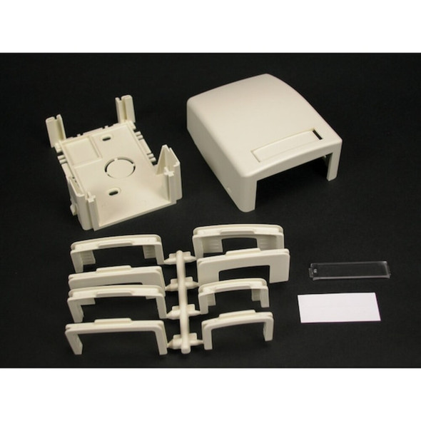 Legrand Small Data Box, 2.75 in W, 3.75 in L, Ivory PDB1CMV