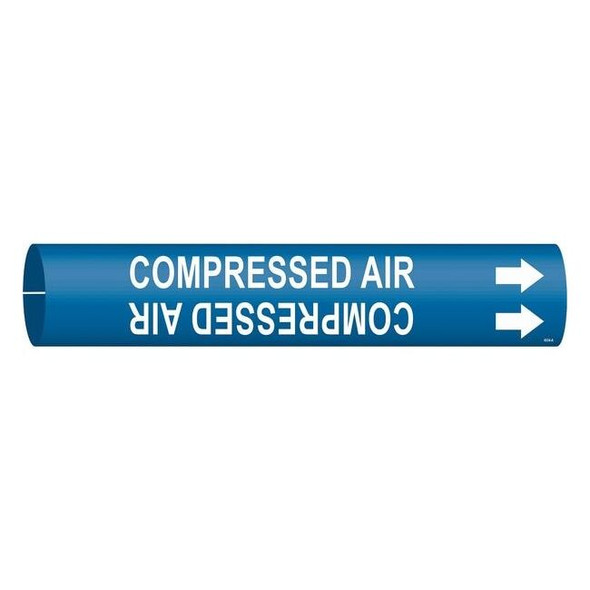 Brady Pipe Mrkr,Comprssd Air,13/16in H,4/5in W 4034-A