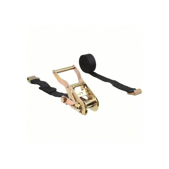 Lift-All Tiedown,Rtcht Strap Asmbly,330lb,Flat Hk 60102