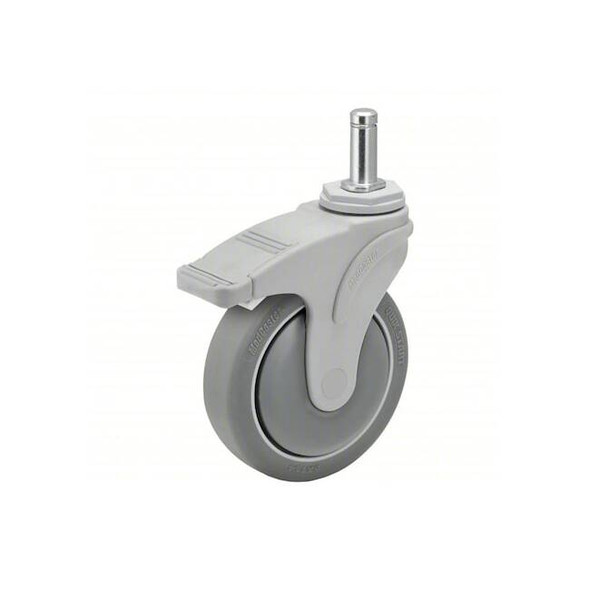 Medcaster Stem Caster,3"dia,200lb NG03QDP125TLGR02