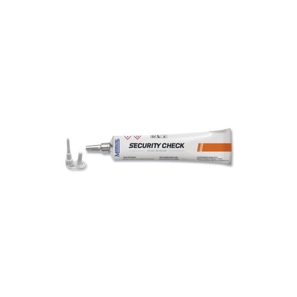 Security Check Paint Marker, Orange, Extended Plastic Tip