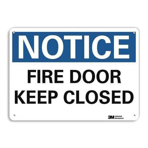 Entrance Sign, 7 in Height, 10 in Width, Plastic, Vertical Rectangle, English