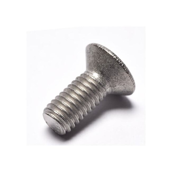 M5-0.80 x 12 mm Phillips Flat Machine Screw, Plain Titanium