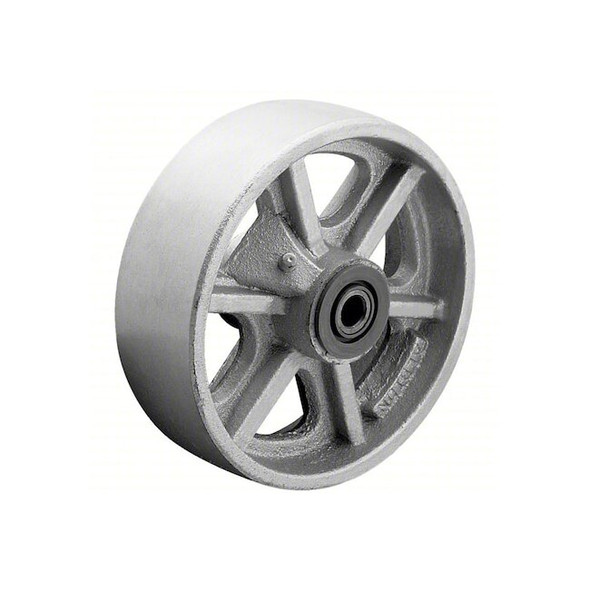 Albion Caster Wheel,8"dia,1,800 lb,Silver CA0820112