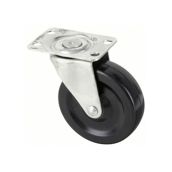 Manufacturer Varies Plate Caster,Swivel,Rubber,3 1/2"H P5S-R030G-P