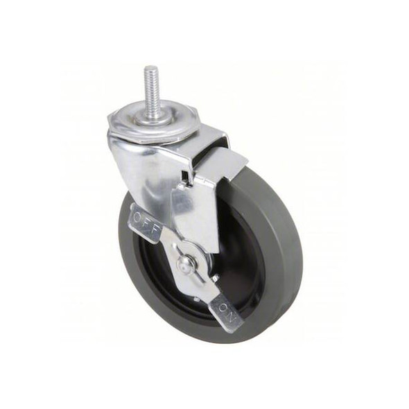 Manufacturer Varies Stem Caster,130 lb. Load,Gray Wheel P5S-UP040G-ST5-SB