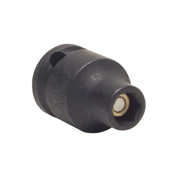 WESTWARD 3/8 in Drive Impact Socket, Standard Socket, Black Oxide, Steel,5/16 in