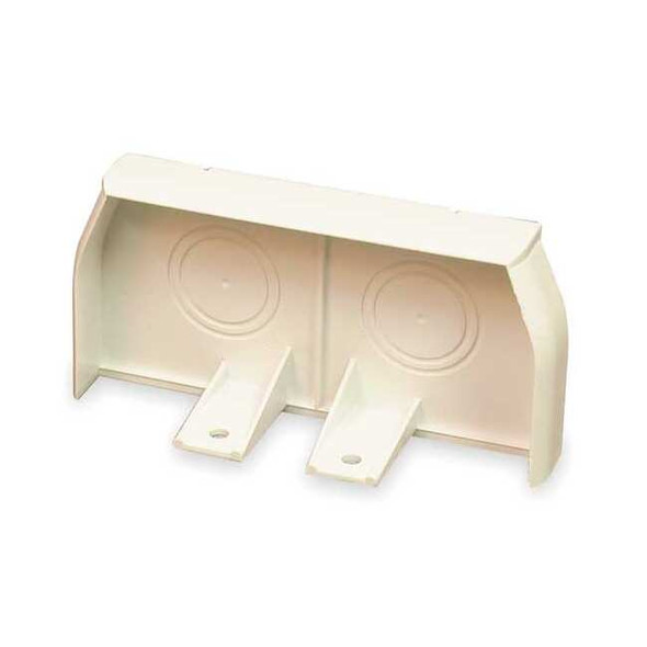 End Cap, CableSmart 40N2 Series, 1 Channel, 4 in W, 2 in H, 0.6875 in L, White