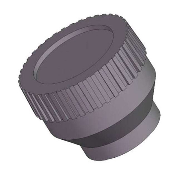 Knurled Knob, 8-32 Thread Size, 5/8"L, Zinc Plated