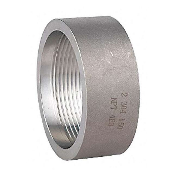 1/4 in FNPT 304 Stainless Steel Half Coupling, Class 150, 300 psi Max Pressure