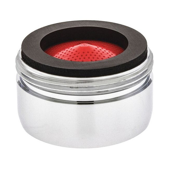 Neoperl 2.2 gpm Outlet, 15/16 in - 27 Thread Size, Chrome, Brass 5500405