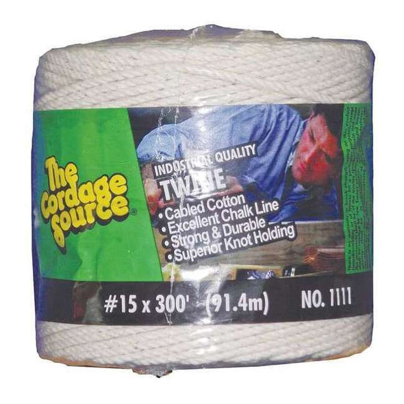 Manufacturer Varies Rope, 300ft, Wht, 1lb., Cotton 1111-WA