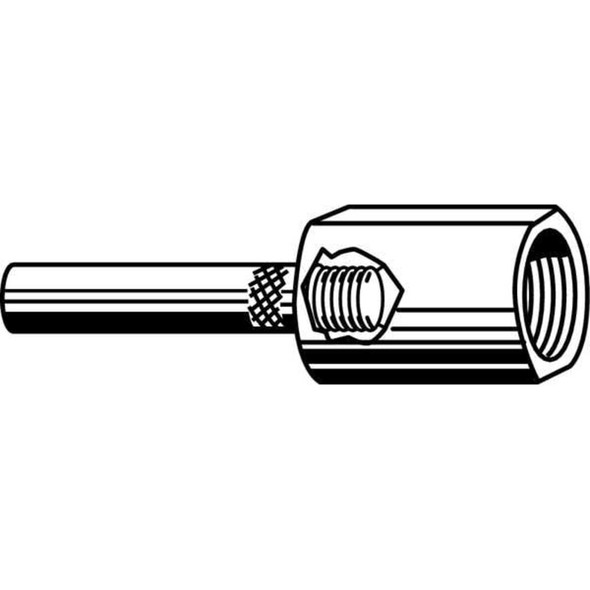 Merit Bore Polisher Mandrel, 1 1-2 in Shank 08834154461