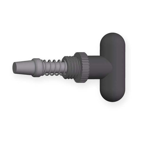 Pop Pin Weld On Barrel, 5/16" Tip Dia., 0.600"L, Rounded T-Knob