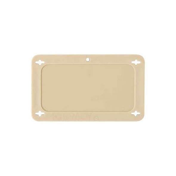 Brady Blank Tag, Plastic, 2 3/16 in H x 3 11/16 in W, Tan, Rectangle 87712