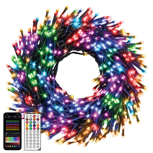 Ollny RGBIC 400-Bulb LED Smart Cluster Light Set NYB0400E