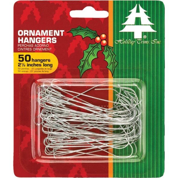 Holiday Trims Giant Silver Ornament Hooks (50-Pack) 3925000