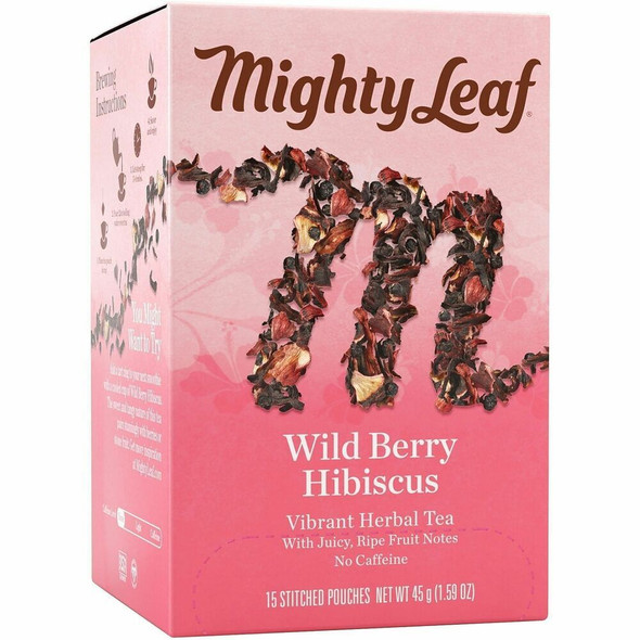 Mighty Leaf Wild Berry Hibiscus Pouch - 1.6 oz - 15 / Box