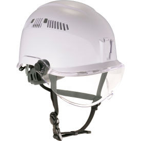 Ergodyne Skullerz 8975V Class C Safety Helmet with Visor Kit Anti-Fog Clear Lens