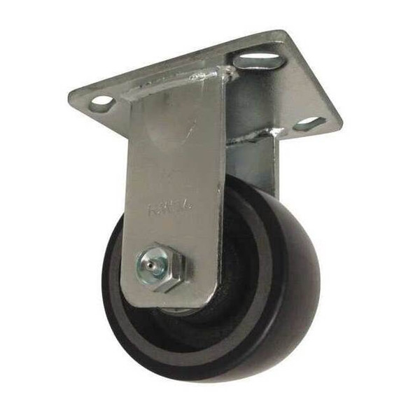 Rwm Plate Caster,Rigid,Polyurethane,5 5/8"H 65-UIB-0420-R-Q-80A