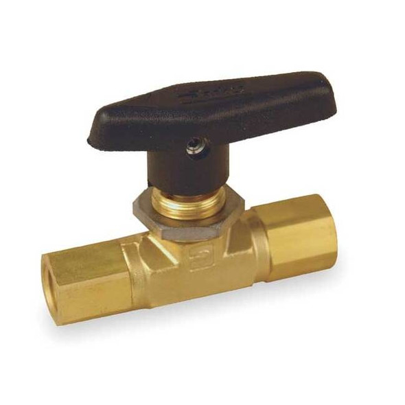 Parker 1/2" FNPT Brass Mini Ball Valve Inline 8F-B8LJ2-BP