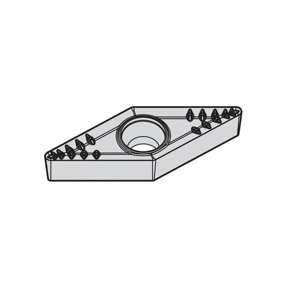 Widia Diamond Turning Insert, Diamond, 3, VBMT, 2, Carbide 4168922 Pack of 10