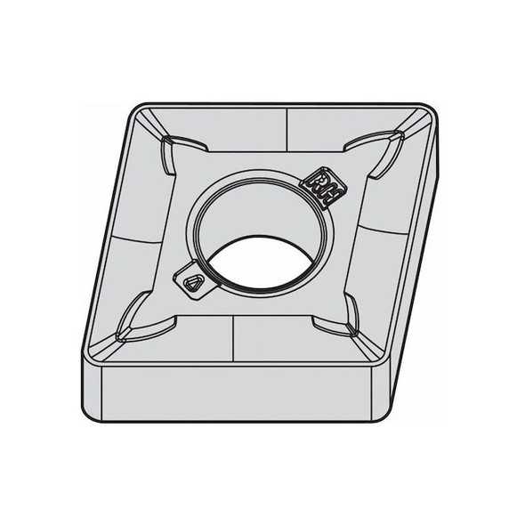 Widia Diamond Turning Insert, Diamond, 6, CNMG, 3, Carbide 4171511 Pack of 10