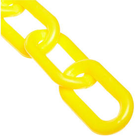 Mr. Chain Plastic Barrier Chain 2"" x 500'L HDPE Yellow