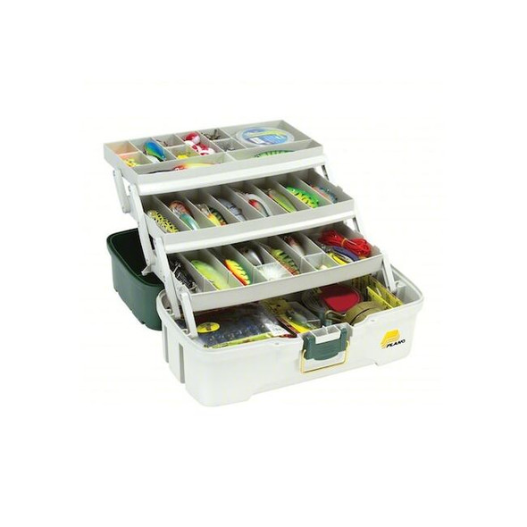 Plano 3 TRAY TOOL BOX GREEN/OFF WHITE 620306
