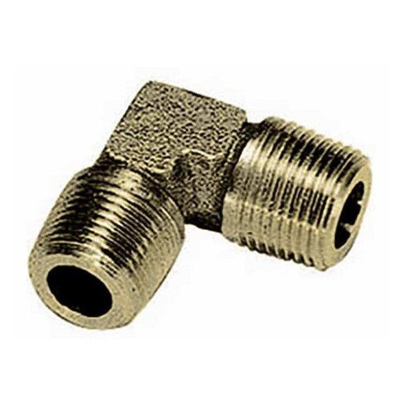90 Degrees  Elbow Brass Union Elbow, 3/8 in Male BSPT X 3/8 in Male BSPT