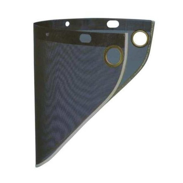 Faceshield Screen Visor, Black Visor, 9 3/4 in Height, Uncoated Lens, Black