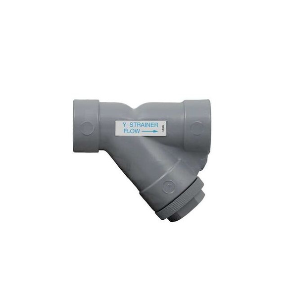 Hayward Flow Control Y Strainer, 2" Pipe, Threaded, CPVC, 150 psi YS20200T