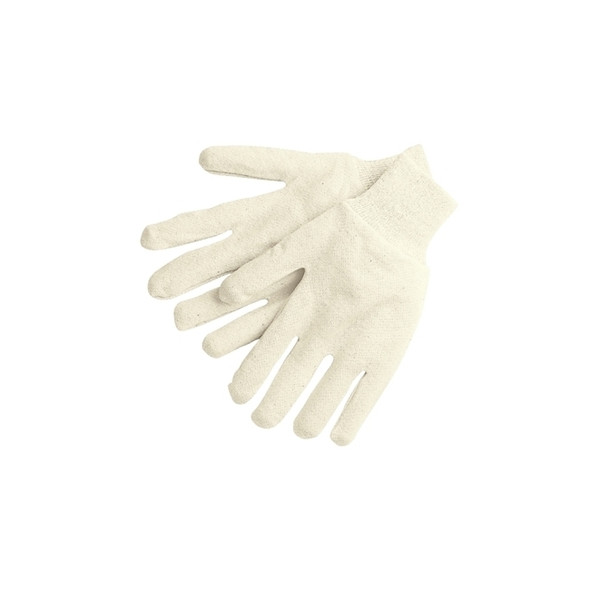 Cotton Jersey Gloves, Large, Natural Pack of 12