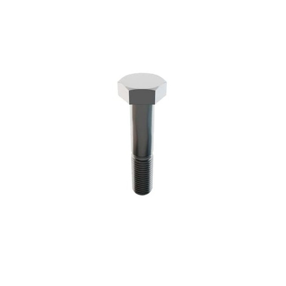 18-8, 1"-8 Hex Head Cap Screw, Plain Stainless Steel, 5 in L