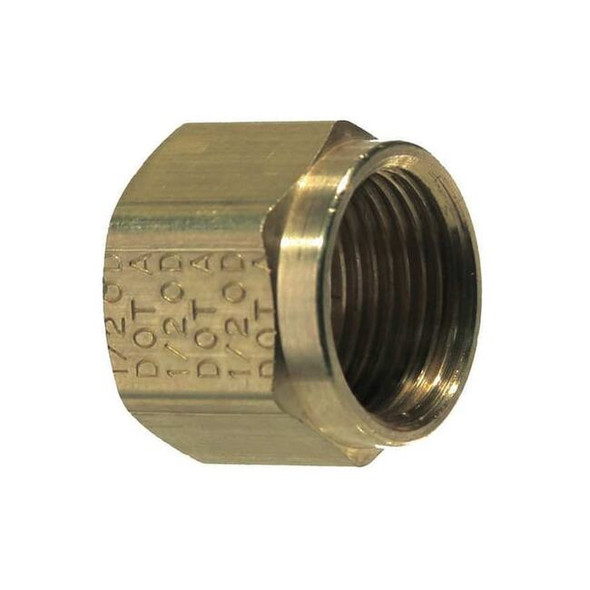 Anderson Metals Nut, Compression, Brass, 150psi 1461X532