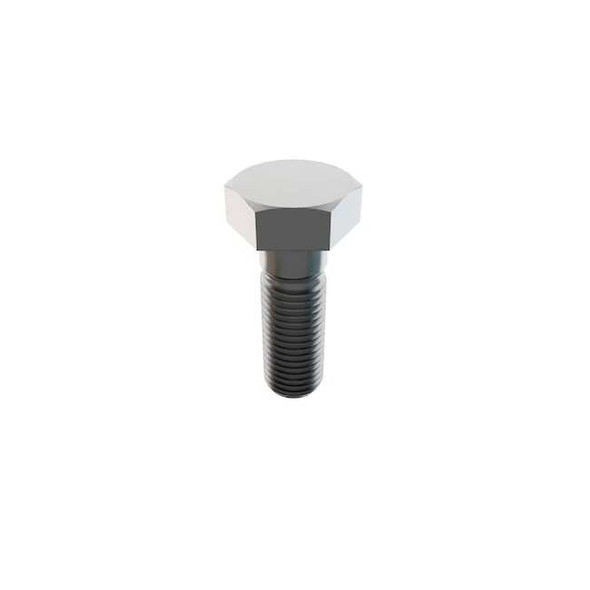 18-8, 1"-8 Hex Head Cap Screw, Plain Stainless Steel, 3 in L