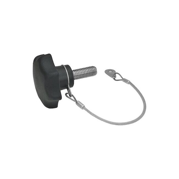 J.W. Winco Hand Knobs with Loss Protection 6336.13-50-M10-25-H