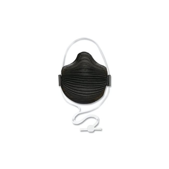 M Series Black Disposable Respirator, Small, Black, Nose Flange