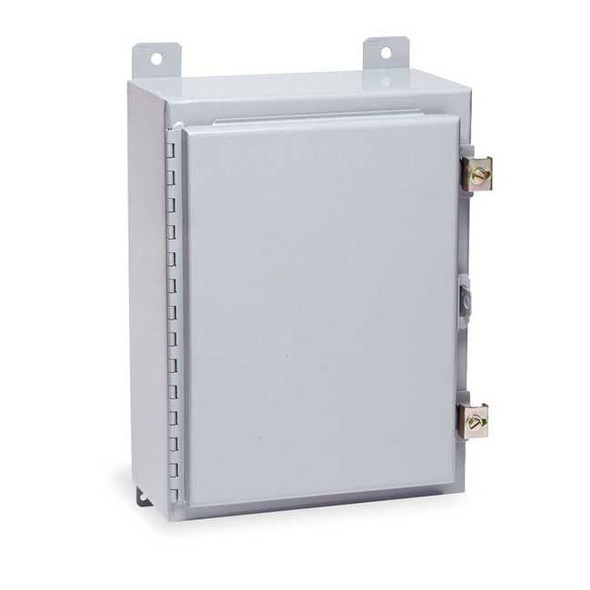 Padlockable Hasp Electrical Enclosures, 24 in H, 8 in D, 16 in W, 12, 13, Steel