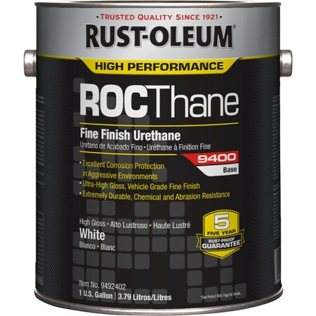 Rust-Oleum 9400 Polyester Urethane,White,1 gal. 9492402