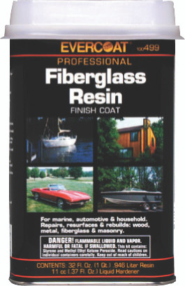 Automotive Fiberglass Resin, Quart 499