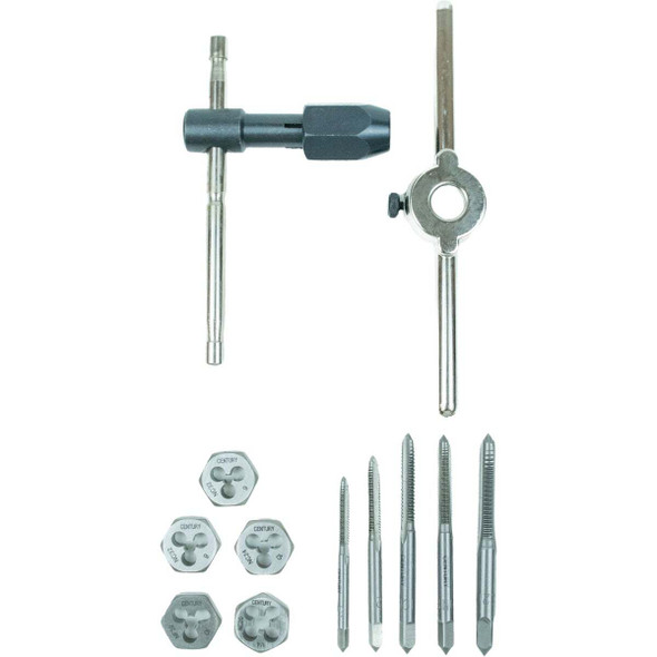 Century Drill & Tool Machine Screw & Fractional Tap & Die Set (12-Piece) 98924