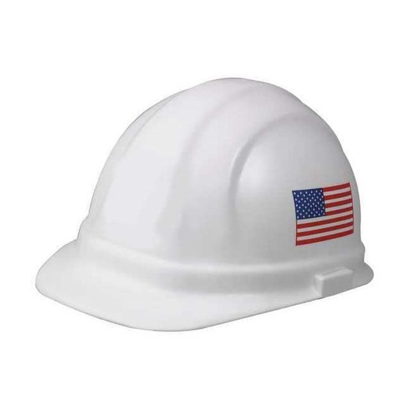 Hard Hat, Omega II, Polyethylene, 6 Point Pinlock, Type 1, Class E, White