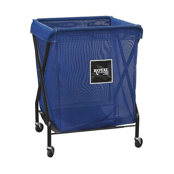Royal Basket Trucks X-Frame Cart,8 Bu,Blue Mesh G08-BBX-XMA-3ONN