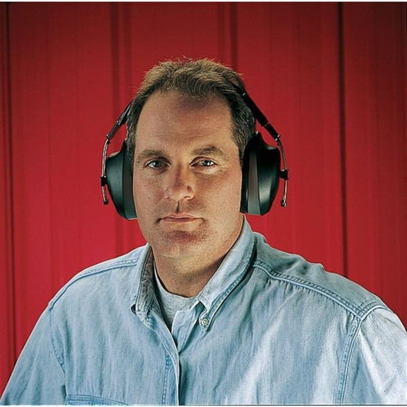 QuickSnap Hard Hat Mounted Ear Muffs, 27 dB NRR, Passive, Black  HM-6093