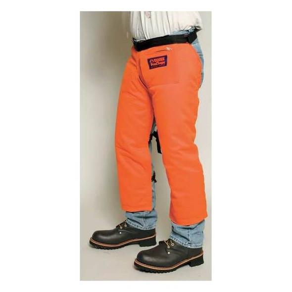 Deltaplus Chainsaw Chaps, Orange, Nylon, 33 in Length WELJE94233