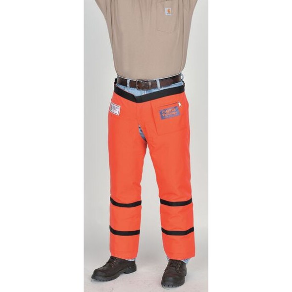 Deltaplus Chainsaw Chaps, Orange, Nylon, 33 in Length WELJE91233