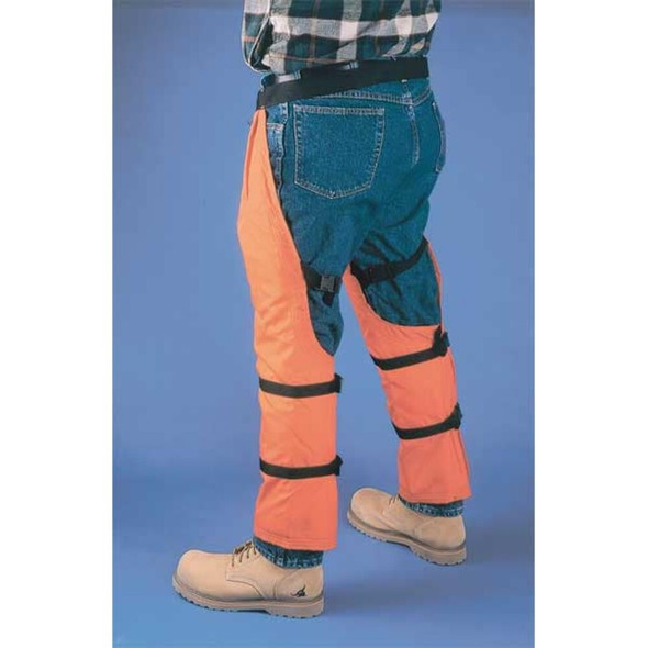Deltaplus Chainsaw Chaps, Orange, Nylon, 33 in Length WELJE91233